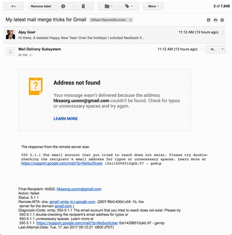 Open a web browser and go to: Gmail rolls out a new and prettier bounce notification format
