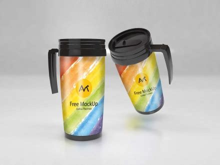 Download Free Thermos Mockup (PSD)