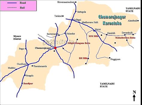 Chamarajnagar Places To Visit And Distances In Karnataka