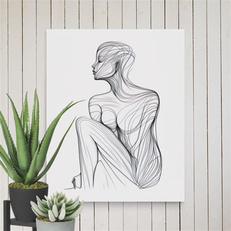 nude pencil drawings woman line drawing abstract line etsy