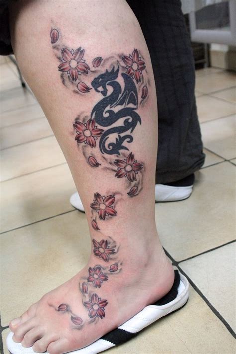 Https://tommynaija.com/tattoo/dragon Cherry Blossom Tattoo Designs