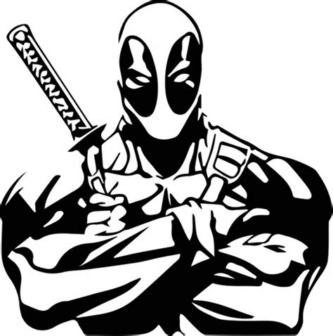 Download High Quality Deadpool Clipart Silhouette Transparent Png