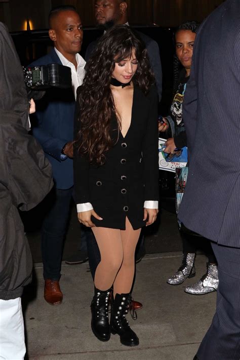 Camila Cabello In Black Mini Dress Arriving At The Snl After Party In New York Gotceleb
