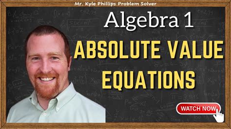 Absolute Value Equations Youtube