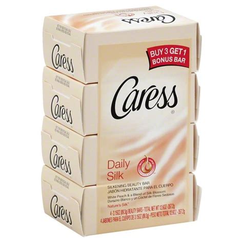 Unilever Caress Daily Silk Beauty Bar 4 Ea