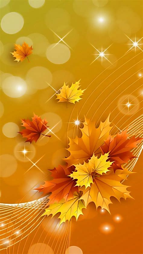 Fallautumn With Images Flower Phone Wallpaper Leaves
