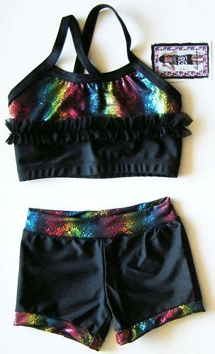 lexi luu designs dance gymnastics outfit crop top and bootie short set ebay gymnastics