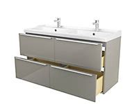 Szafka pod umywalkę goodhome imandra wisząca 120 cm taupe. Meuble sous vasque à suspendre GoodHome Imandra taupe 120 cm + plan vasque Nira | Castorama