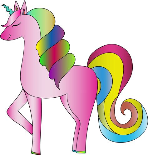 Unicorn Clipart With Colorful Mane 10 Free Cliparts Download Images