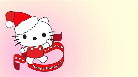 Hello Kitty Christmas Backgrounds Wallpaper Cave