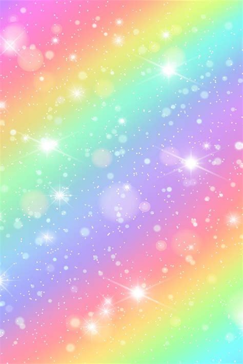 Glitters Rainbow Sky Shiny Rainbows Pastel Color Magic Fair Rainbow