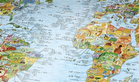 Surftrip Map The Best Surf Spots On A World Map Poster