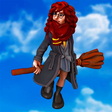 Hermione Granger Using Ukenthehuman6s ♡ Broom Pose Rheroforgeminis