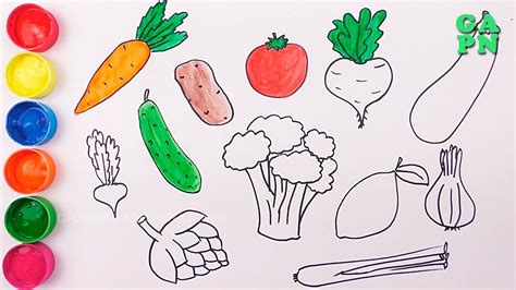 Cómo Dibujar Verduras 】 Paso A Paso Muy Fácil 2024 Dibuja Fácil