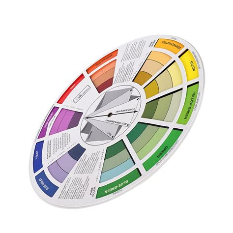 Magideal Artist Tattoo Pigment Paint Color Mixing Guide Palette Wheel