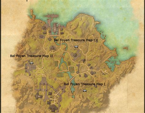 Eso Bal Foyen Treasure Map Vector U S Map