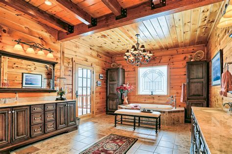 Feelings of history and the passage of time. Log Home Bathroom Design Ideas