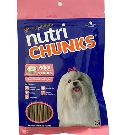 Nutri Chunks Dog Treats Sticks 70g Milk Flavored For All Breeds