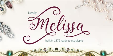 Lovely Melissa Font Webfont And Desktop Myfonts