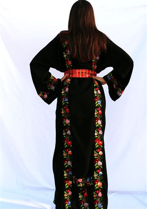Dina Hand Embroidered Palestinian Dress Thobe Deerah