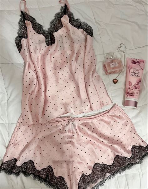 Pink Coquette Dollette Aesthetic Pajamas Outfits Pjs Victoria Secret