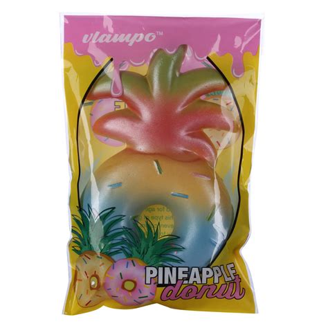 vlampo squishy jumbo pineapple donut licensed slow rising original packaging fruit collection