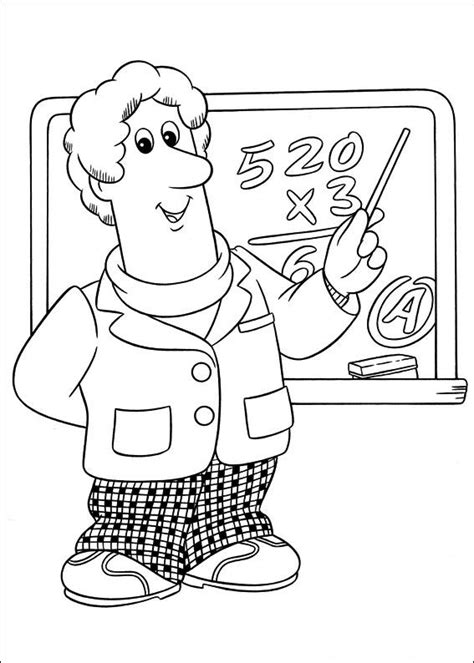 Coloring Page Postman Pat Coloring Pages 8