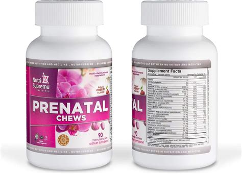 Chewable Prenatal Vitamins 90 Count Delicious Tasting Pregnancy