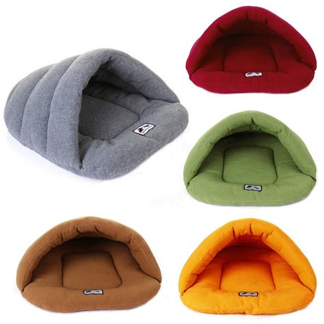 Pet Cat Dog Sleeping Bag Cushion Warm Comfortable House Kennel Bed At