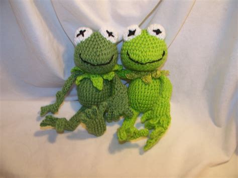 Crochet Kermit The Frog Can Be Made To Rattle Inspired Etsy