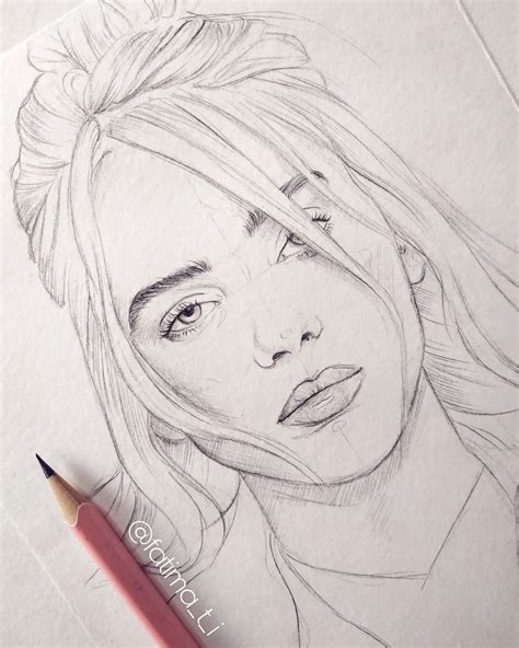 Images Of Billie Eilish Drawing Step By Step
