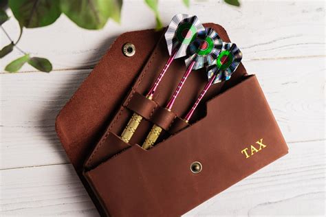 Personalized Darts Set Holder Leather Darts Case Dart T Case