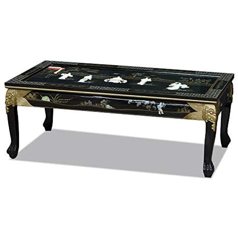 Chinafurnitureonline Black Lacquer Mother Of Pearl Coffee
