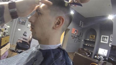 There's some variety regarding length on a side part that you can discuss with your barber. BARBER SHOP BONNIE & CLYDE KRAKOW men hairstyle haircut B ...