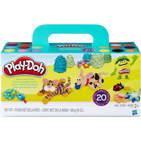 Play Doh Super Color 20 Pack With 20 Different Colors Of Dough 60oz