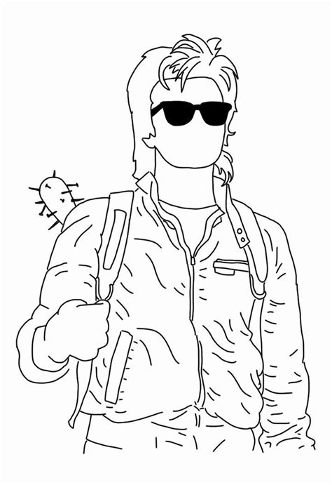 Stranger Things Coloring Book Fresh I Made A Quick Steve Strangerthings