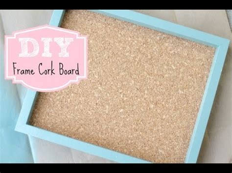 See more ideas about diy cork board, diy, cork board. DIY Frame Cork Board for Home or Office - YouTube