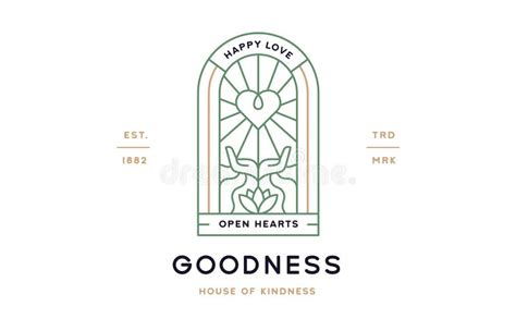 Goodness Heart Hands Label Stock Vector Illustration Of Hand 302756229