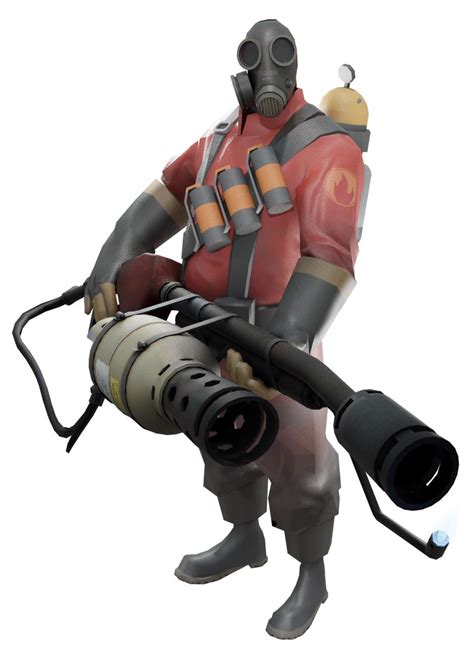 Blender The Pyro Render Pose Based From The Comics Tf2