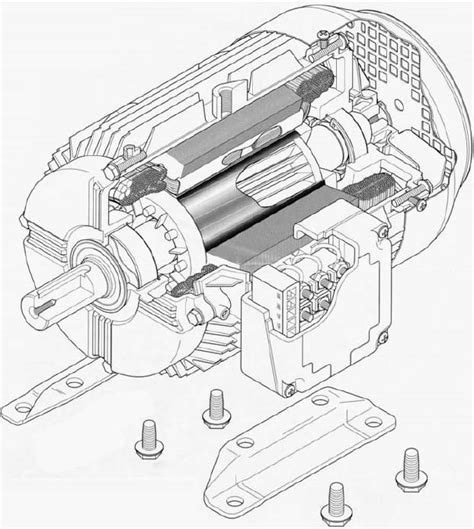 Electric Motor Drawing At Getdrawings Free Download