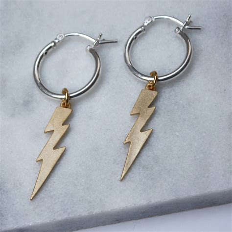 Lightening Bolt Earrings By Harry Rocks