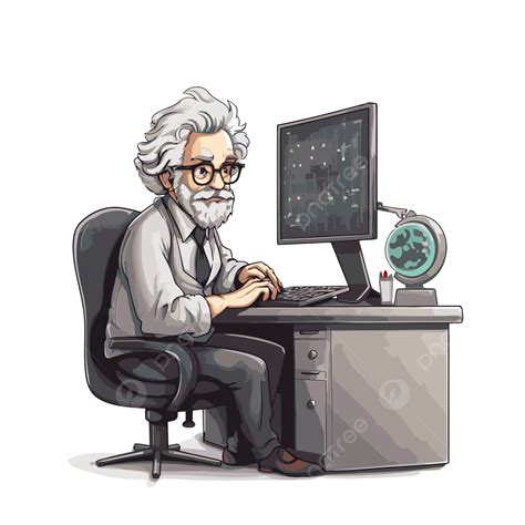Scientist Working Clipart Png Vector Psd And Clipart With