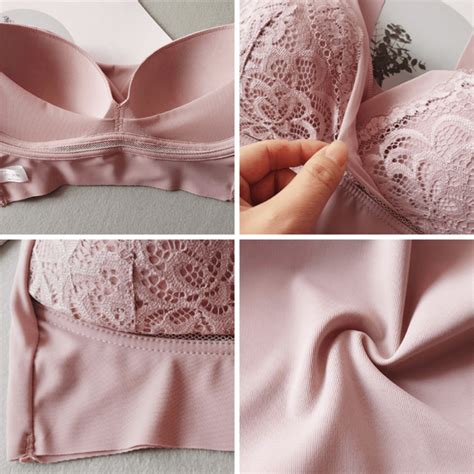 Rosy Lift Bra Plus Size Comfort Extra Elastic Wireless Support Lace Bra From M To 5xl Shesona