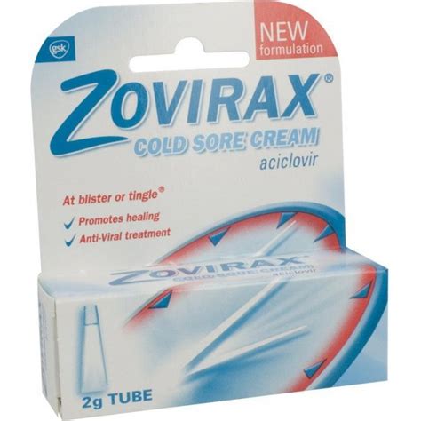 Zovirax Cold Sore Cream 5 Ww 2g