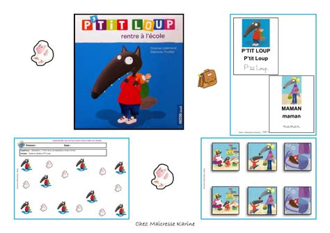 Un dossier pédagogique autour d l'album Ptit Loup rentre à l'école