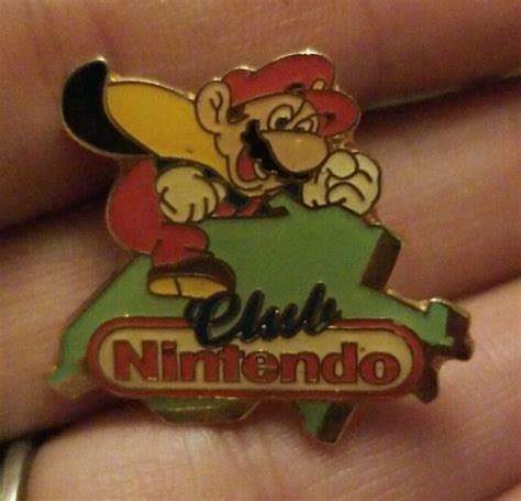 Vintage Club Nintendo Super Mario Promo Pin Badge Lapel Rare Retro Ebay
