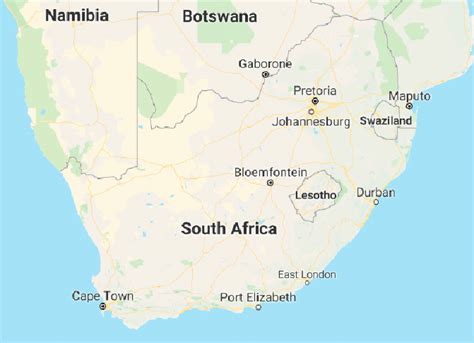 Capetown South Africa Map Tour Map