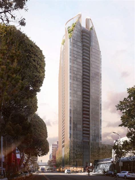 A Sculptural Downtown Los Angeles Tower Forges Ahead News Archinect