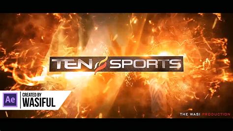 New Element 3d V2 Ten Sports Channel Logo Intro After Effect 2016