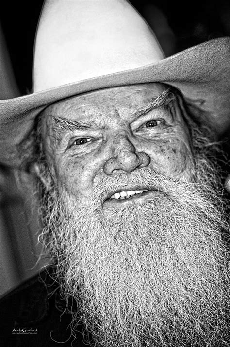 Old Cowboy In Black And White Photograph By Andy Crawford